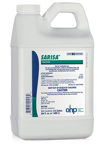 Sarisa, cyclaniliprole, provides extended residual protection against key nursery and greenhouse pests
